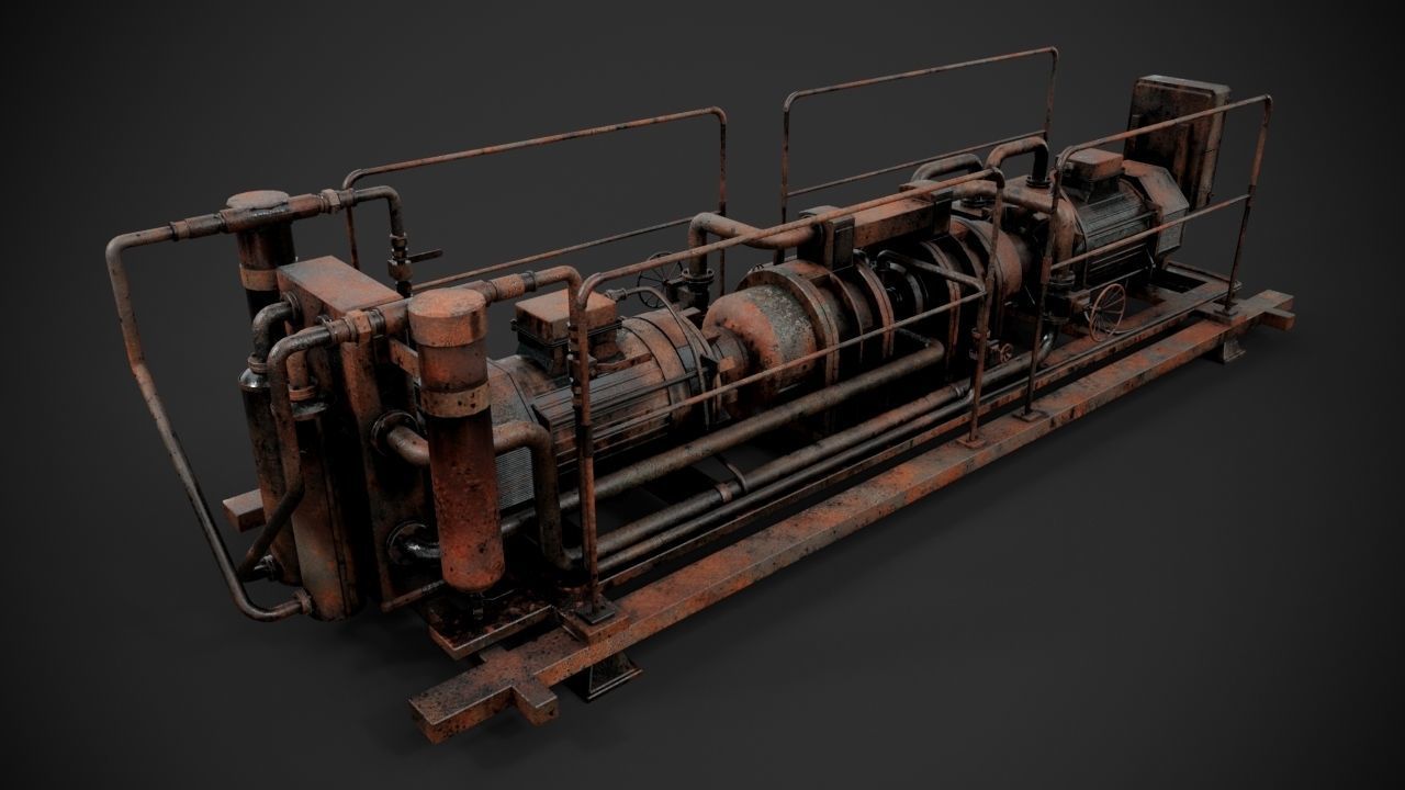Machinery device 3D model_11