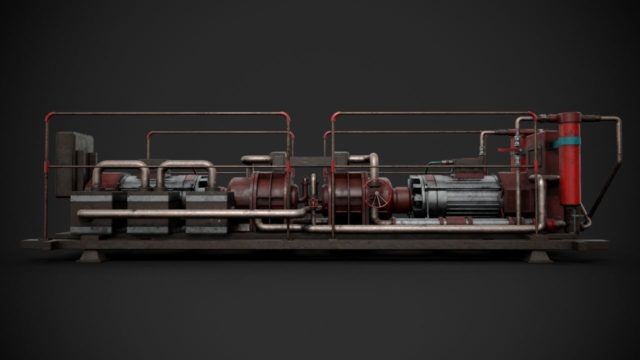 Machinery device 3D model_8