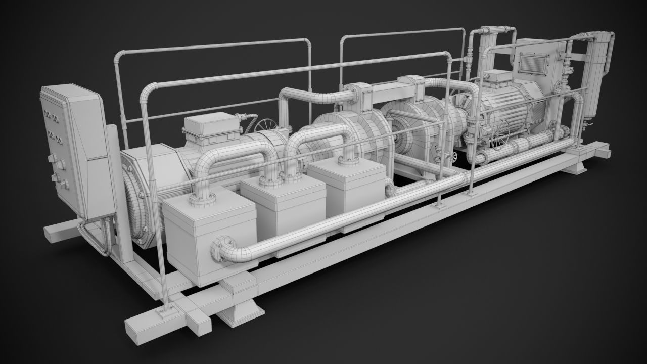 Machinery device 3D model_13