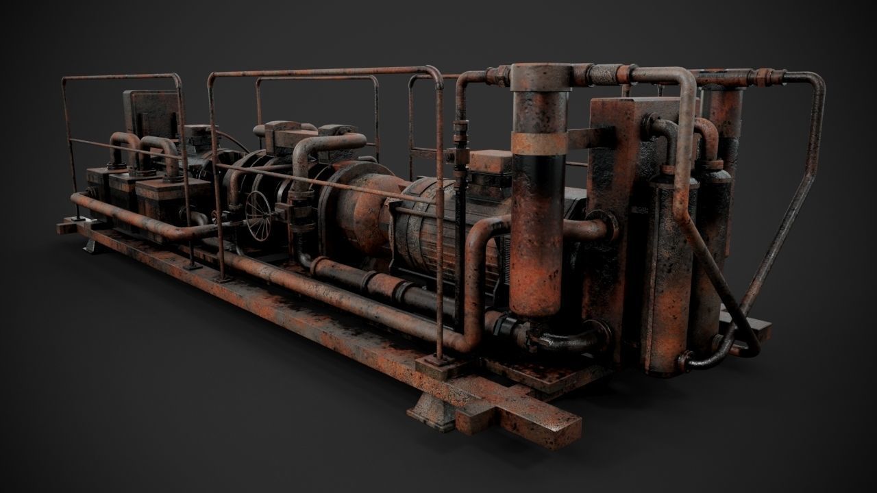 Machinery device 3D model_10