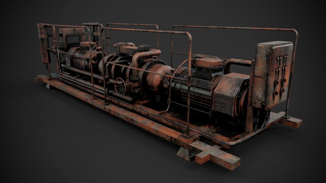 Machinery device 3D model_12
