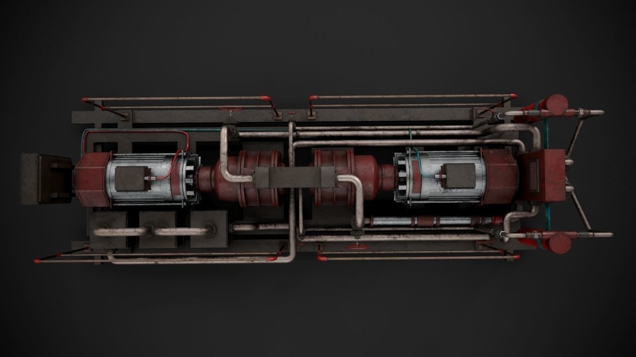 Machinery device 3D model_7