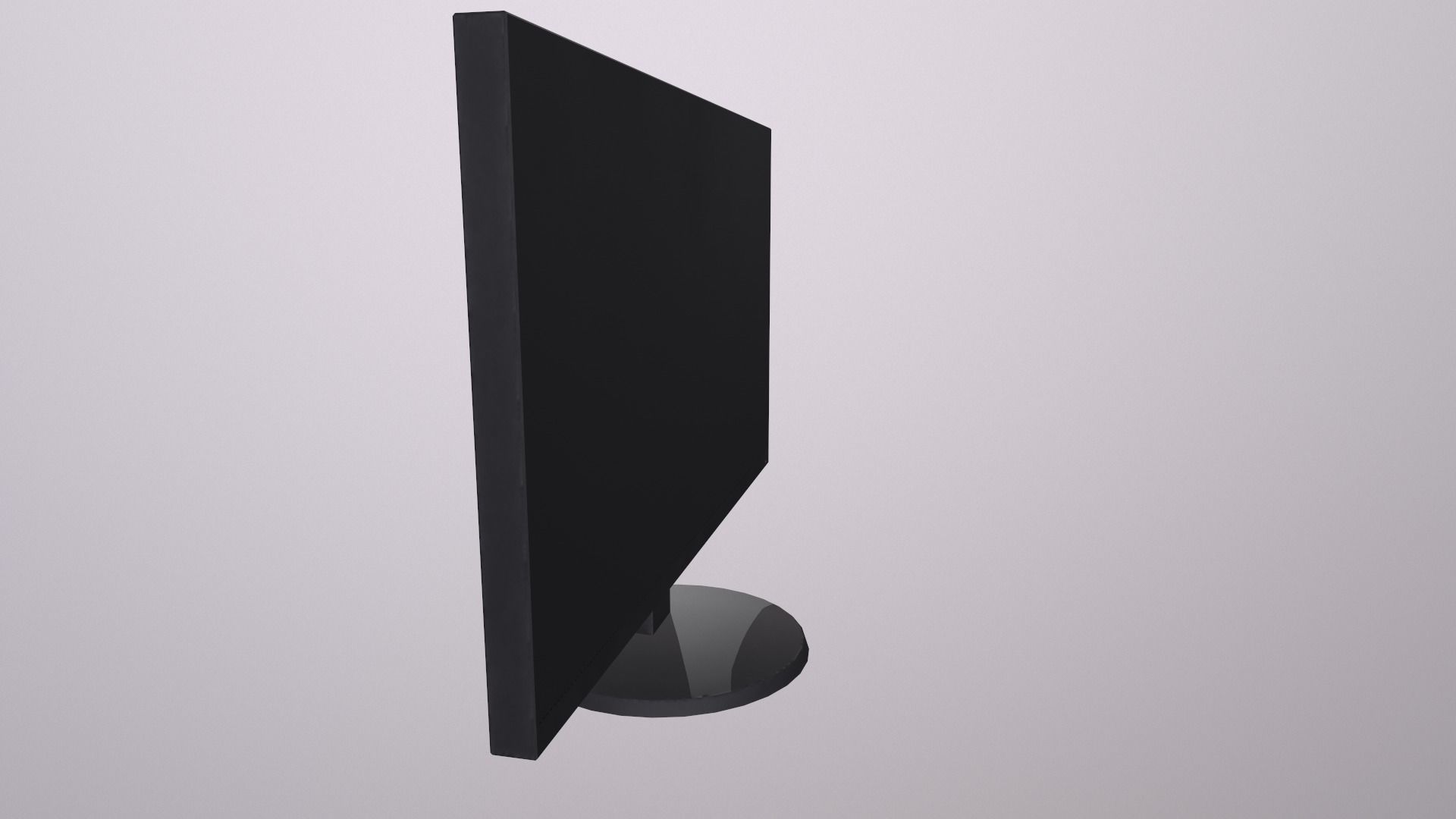 Monitor PC personal computer office gaming display  LCD Screen Low-poly 3D model_18