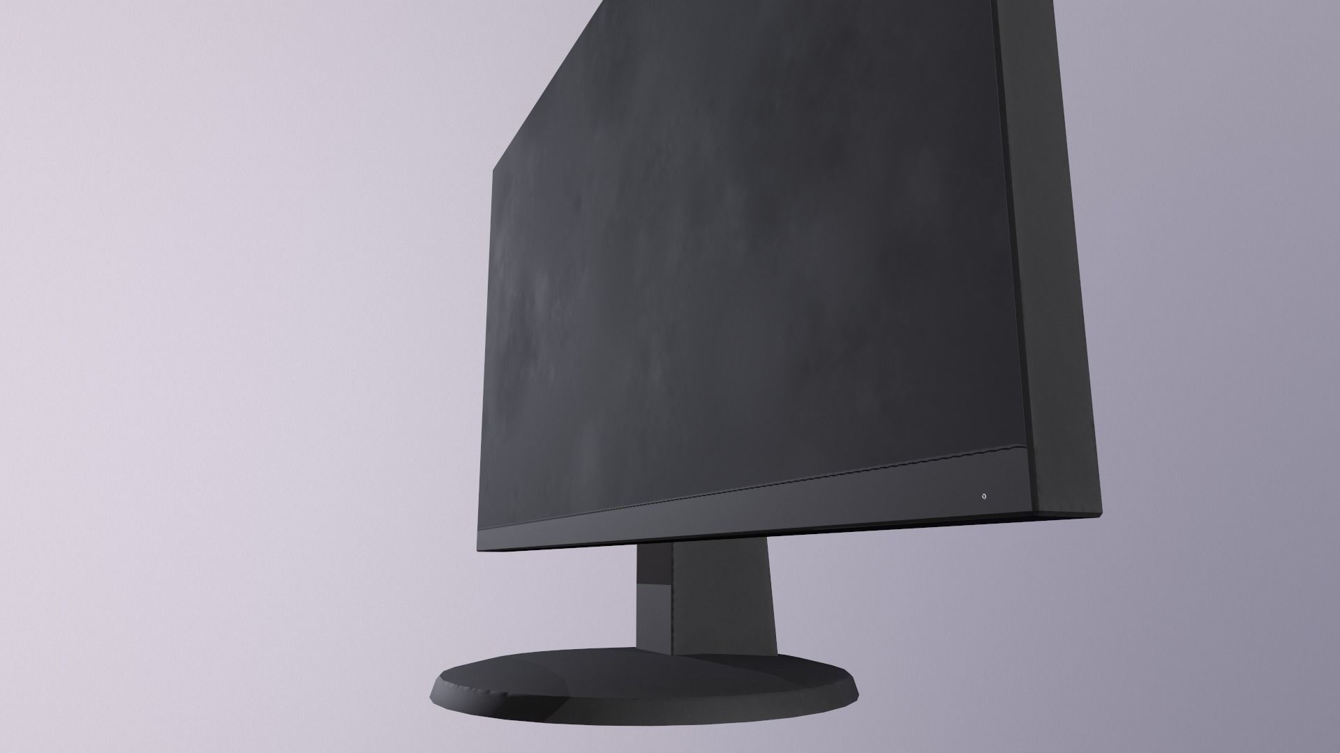Monitor PC personal computer office gaming display  LCD Screen Low-poly 3D model_15