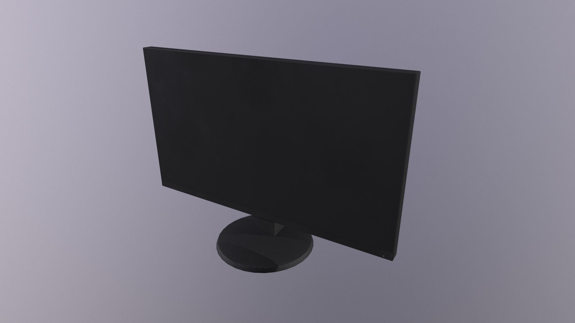 Monitor PC personal computer office gaming display  LCD Screen Low-poly 3D model_16
