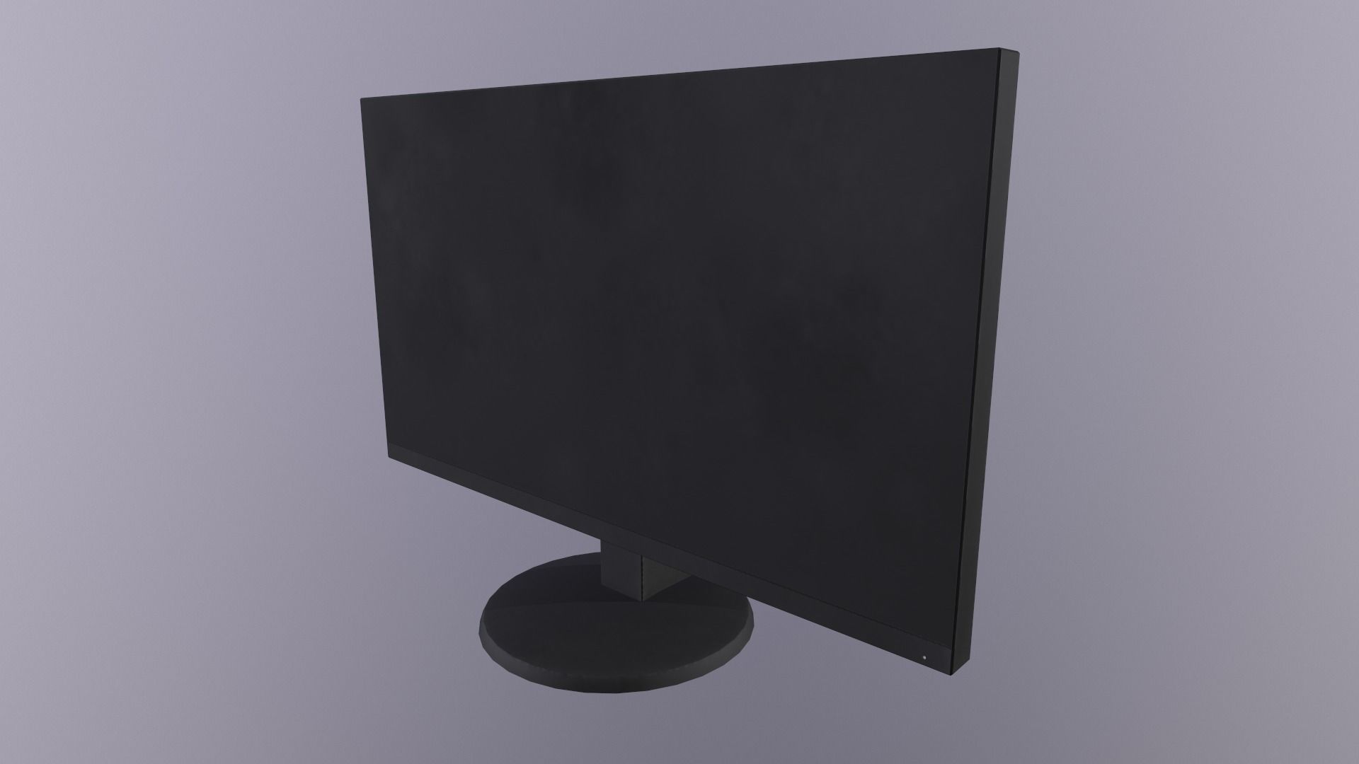 Monitor PC personal computer office gaming display  LCD Screen Low-poly 3D model_6
