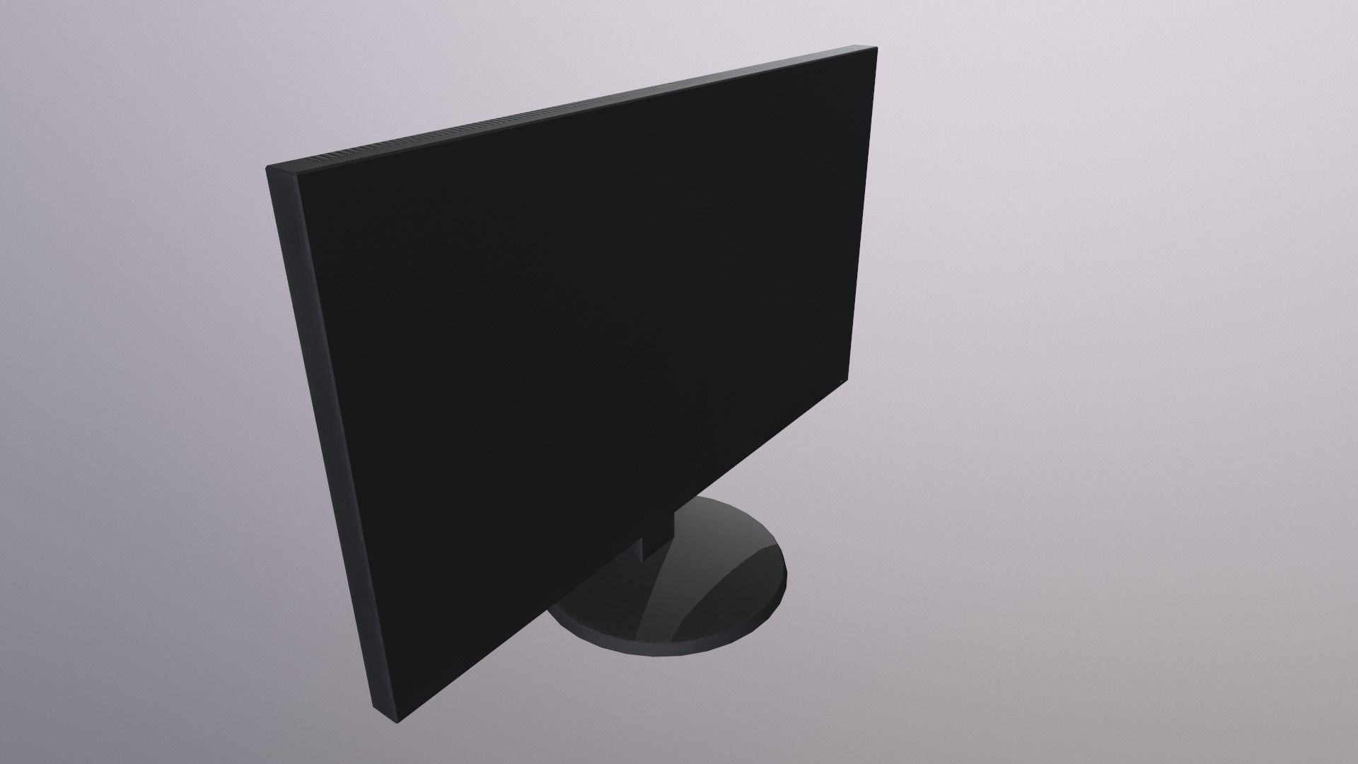 Monitor PC personal computer office gaming display  LCD Screen Low-poly 3D model_17