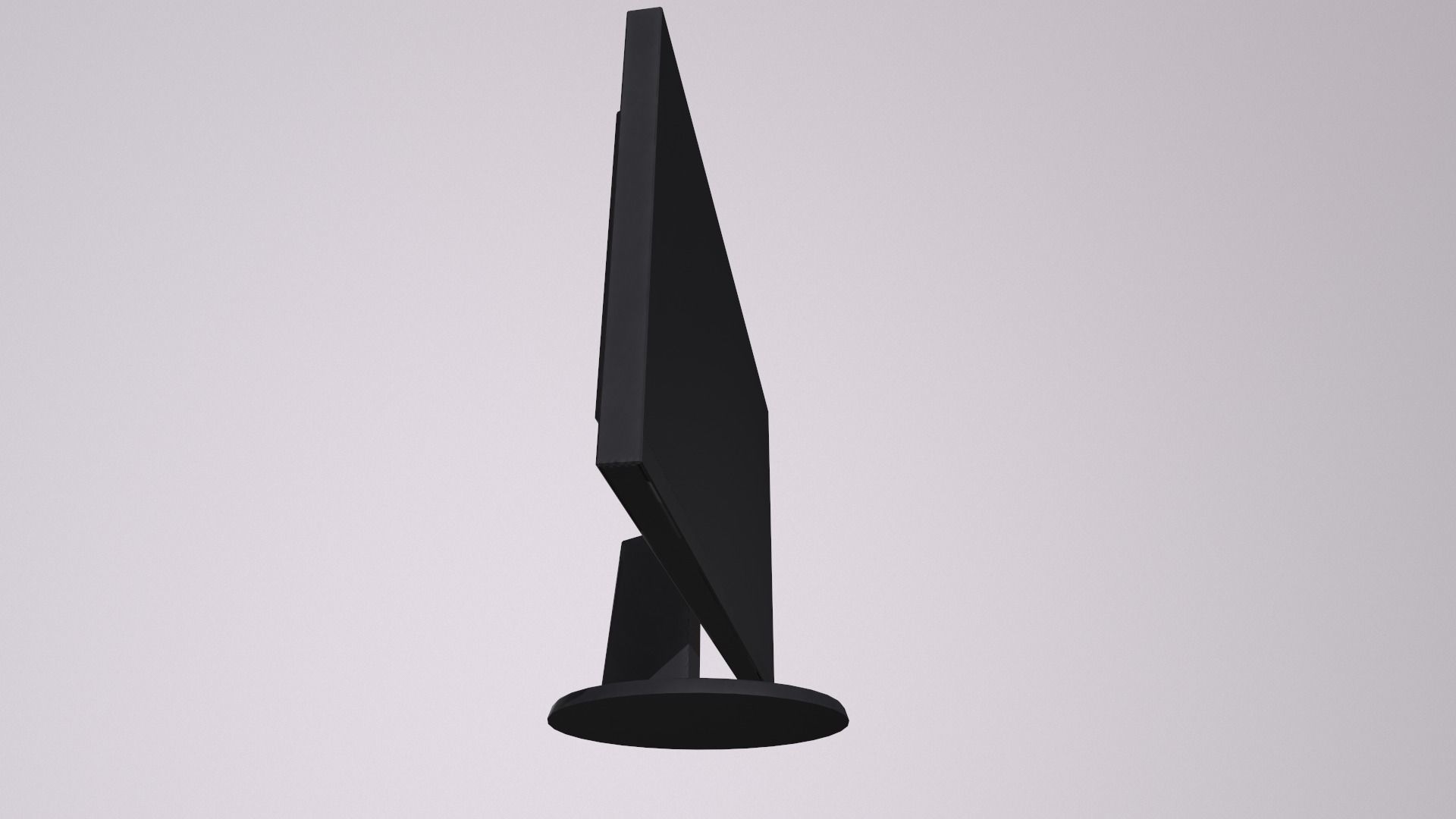 Monitor PC personal computer office gaming display  LCD Screen Low-poly 3D model_20