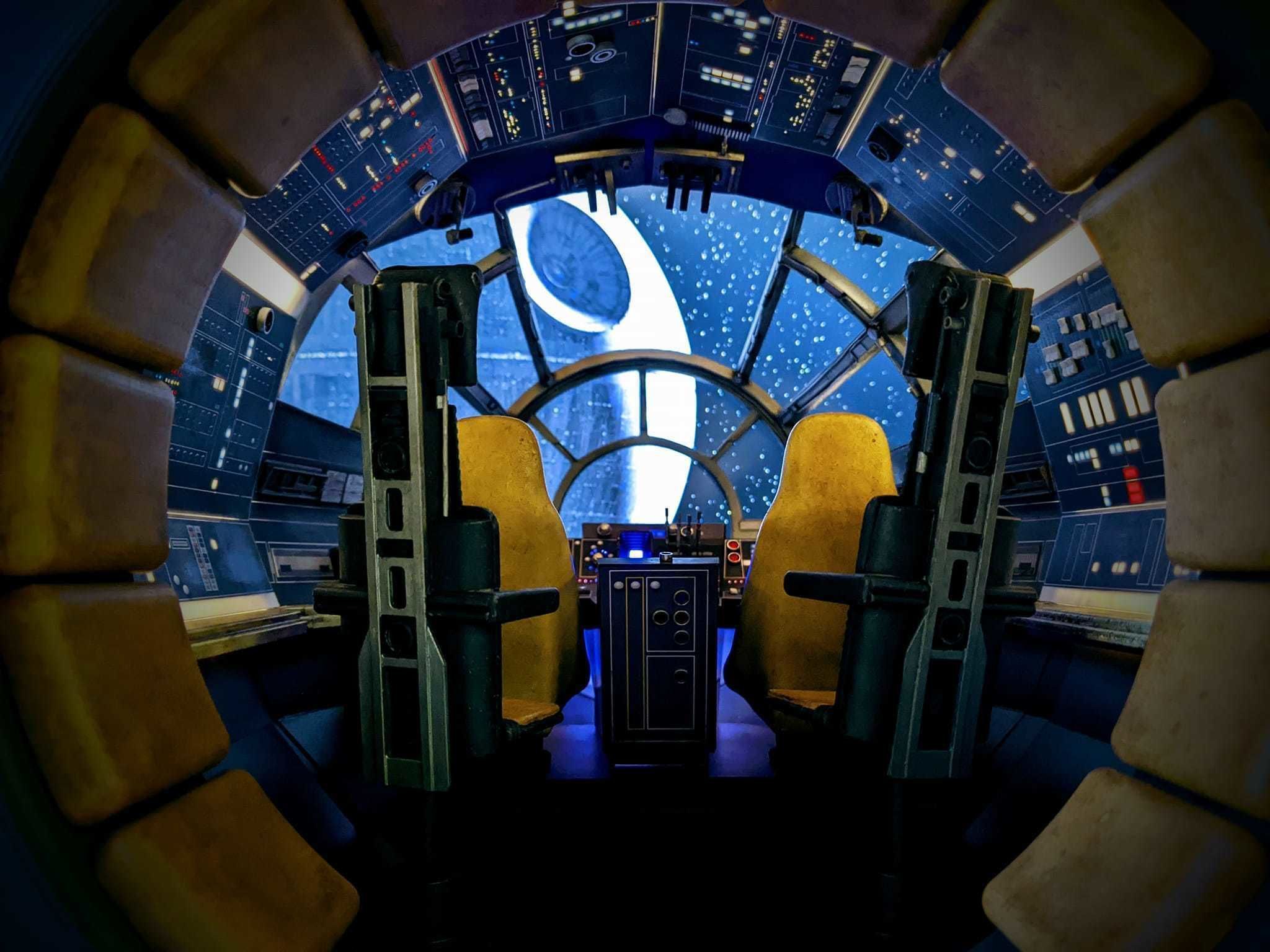 Millennium Falcon cockpit Rear Seats 3D print model_5