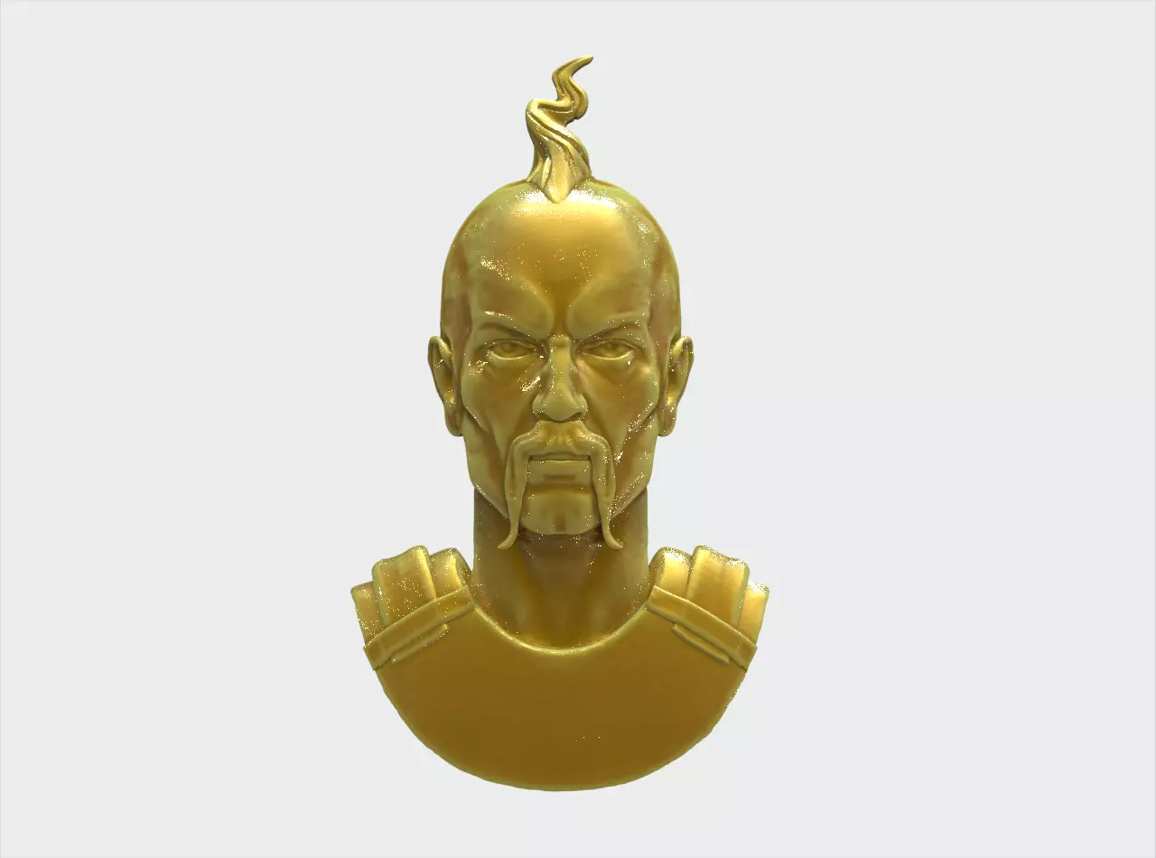 Ukrainian Cossack in body armor 3D print model_0