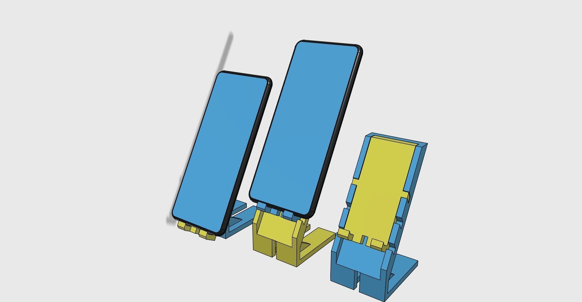 Cellphone holder stand adjustable easy print 3D print model_1