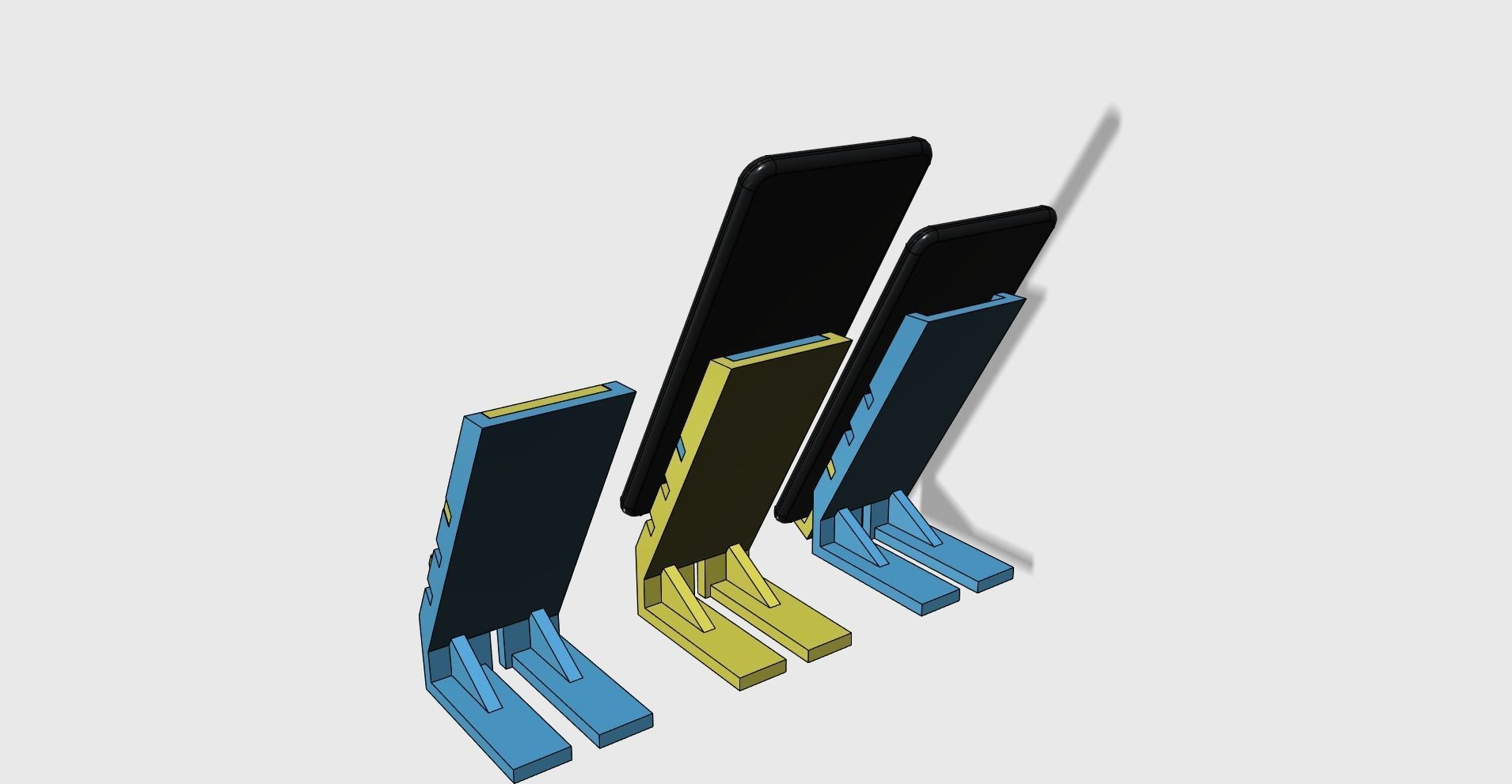 Cellphone holder stand adjustable easy print 3D print model_2