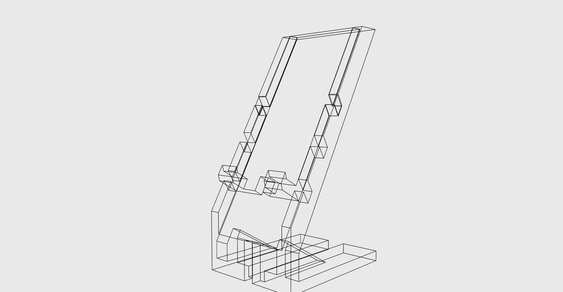 Cellphone holder stand adjustable easy print 3D print model_7