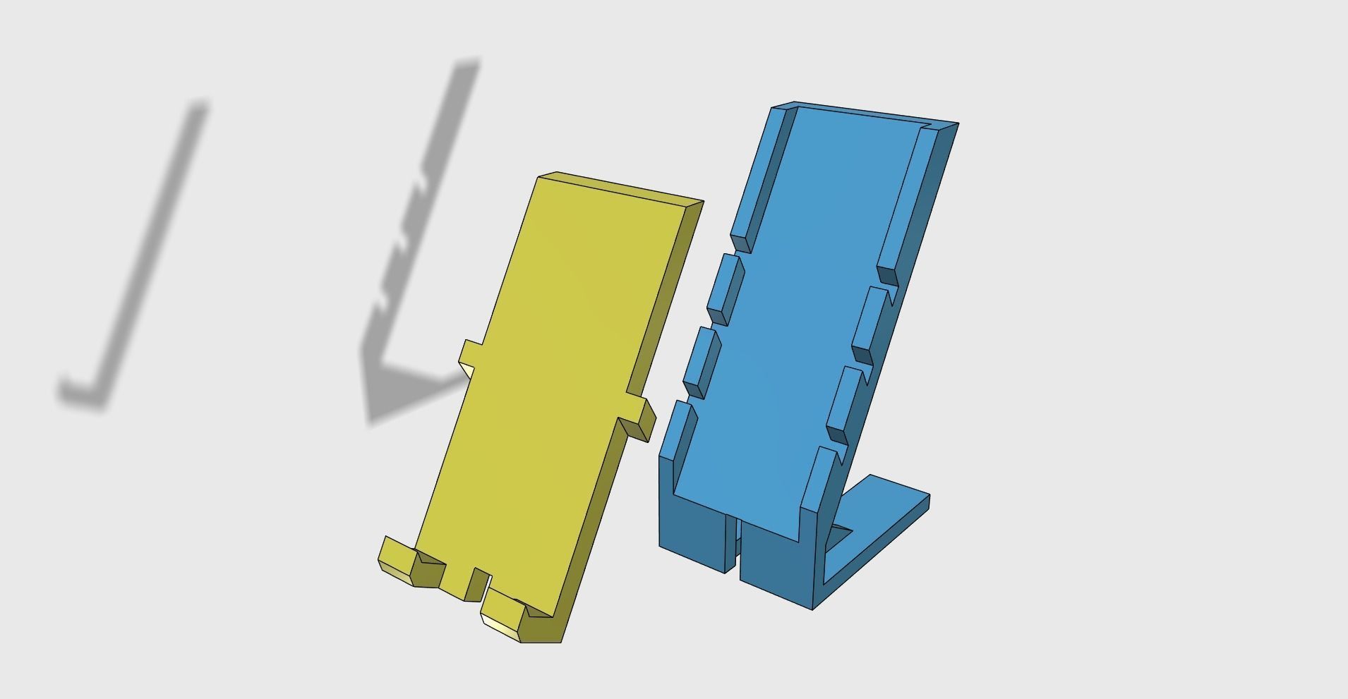 Cellphone holder stand adjustable easy print 3D print model_6