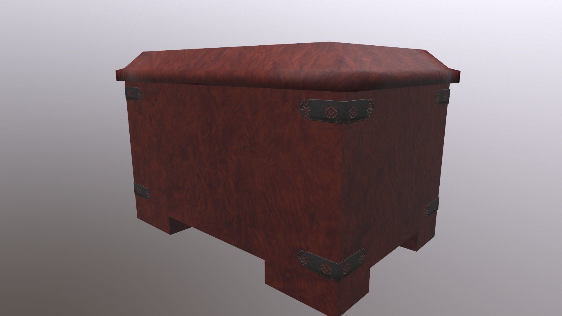 Puzzle box Low-poly 3D model_4