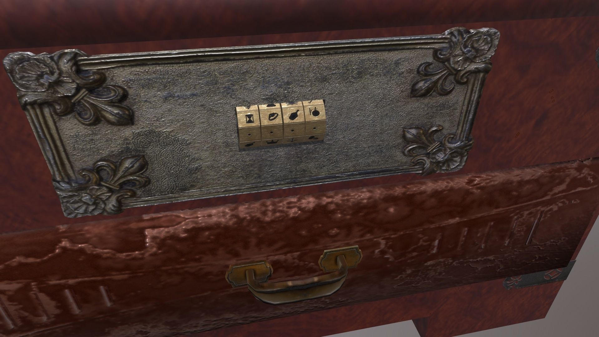 Puzzle box Low-poly 3D model_3