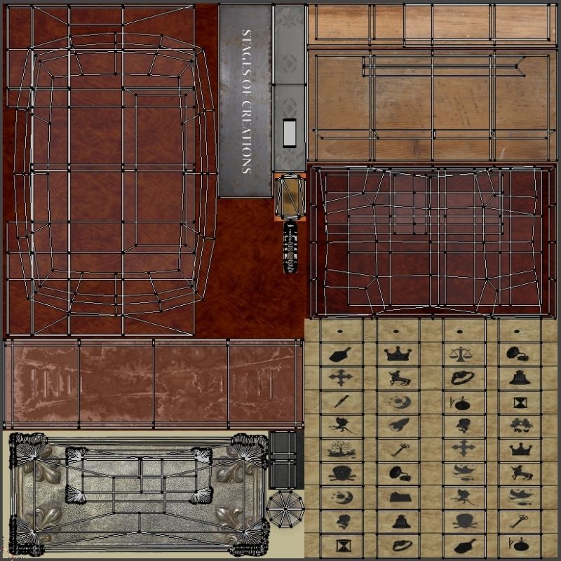 Puzzle box Low-poly 3D model_7