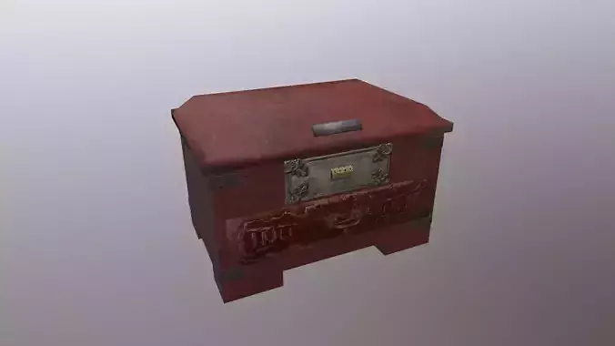 Puzzle box Low-poly 3D model