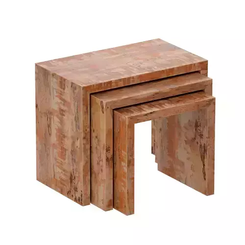 Coffee Coffee Coffee Table Wooden Three Nested Tables