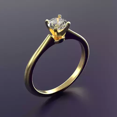 solitare engagement ring 4 prong 005