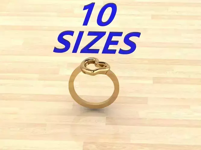 heart ring which gives love - 10 sizes