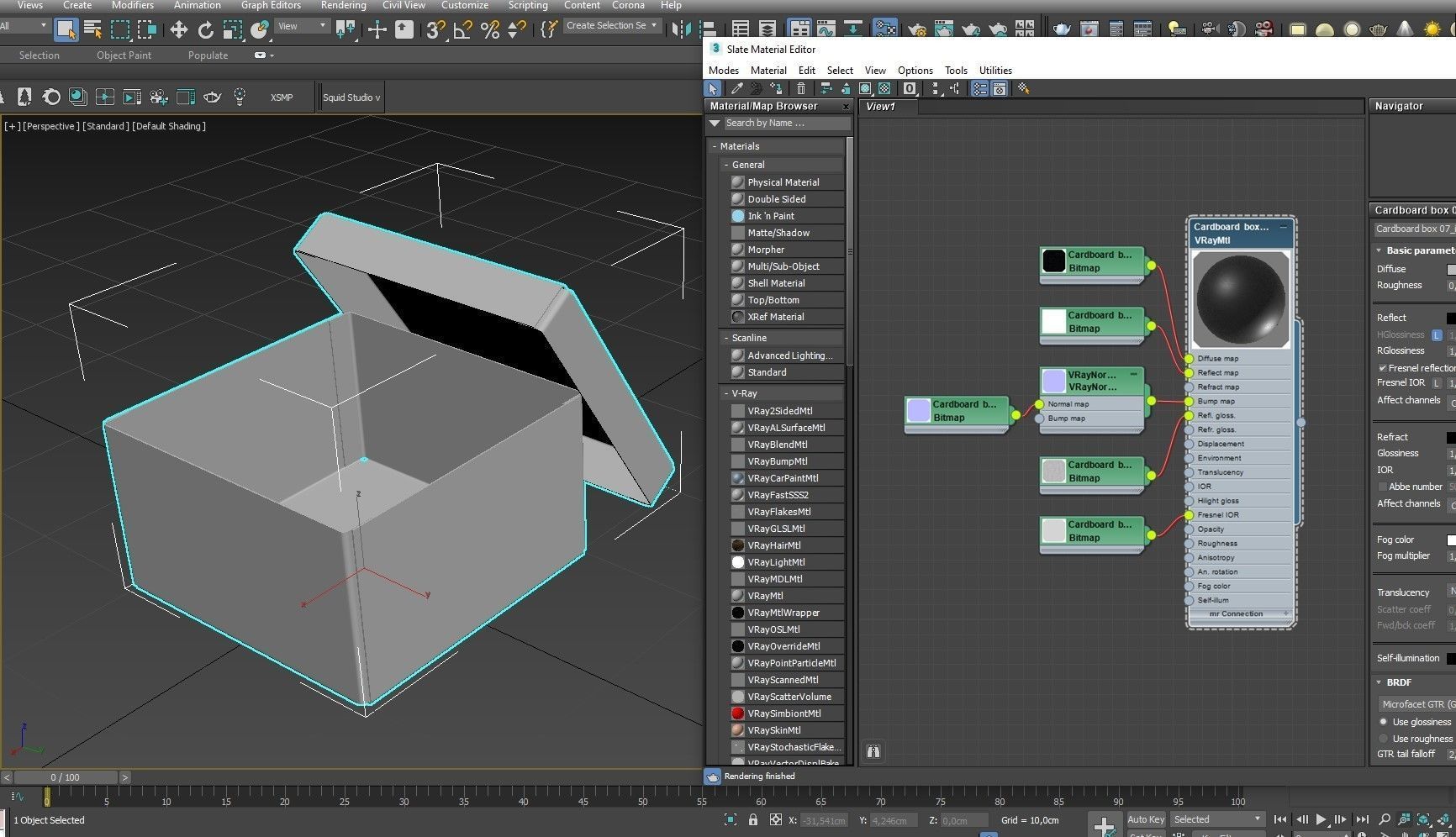 Cardboard box black 07 Low-poly 3D model_19