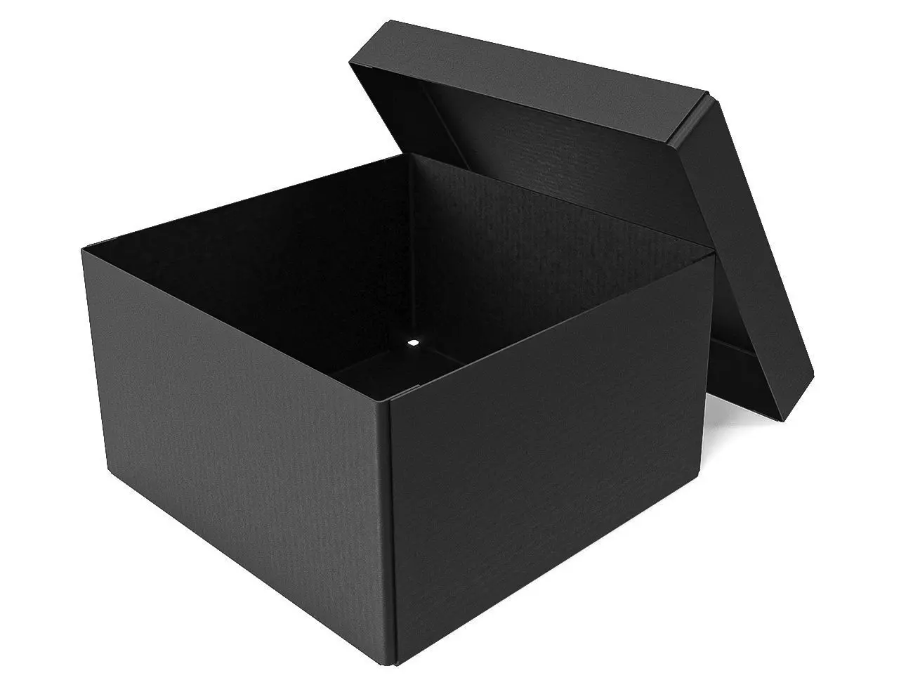 Cardboard box black 07 Low-poly 3D model_0