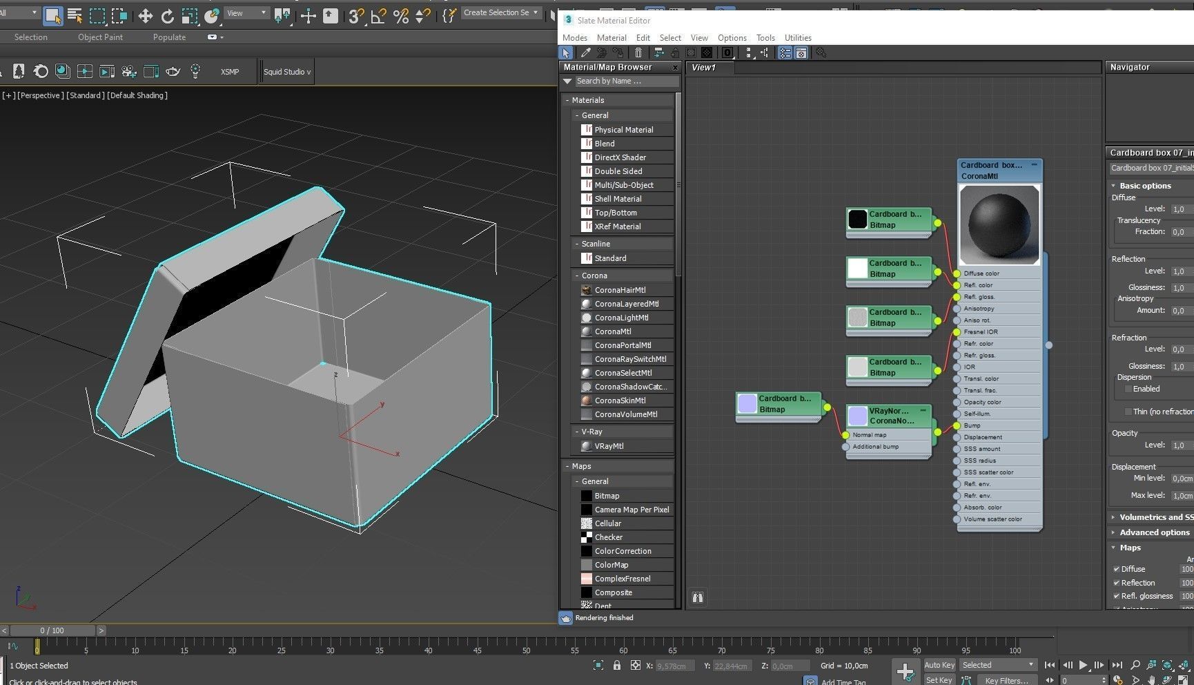 Cardboard box black 07 Low-poly 3D model_20