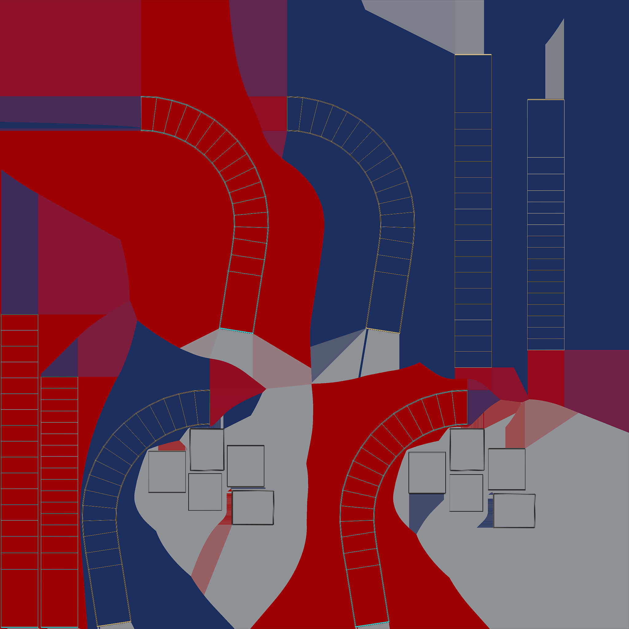 Horseshoe Magnet 3D Model PBR AR VR Low-poly 3D model_11