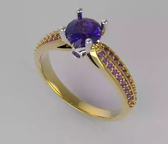 Ring whith  amethyst