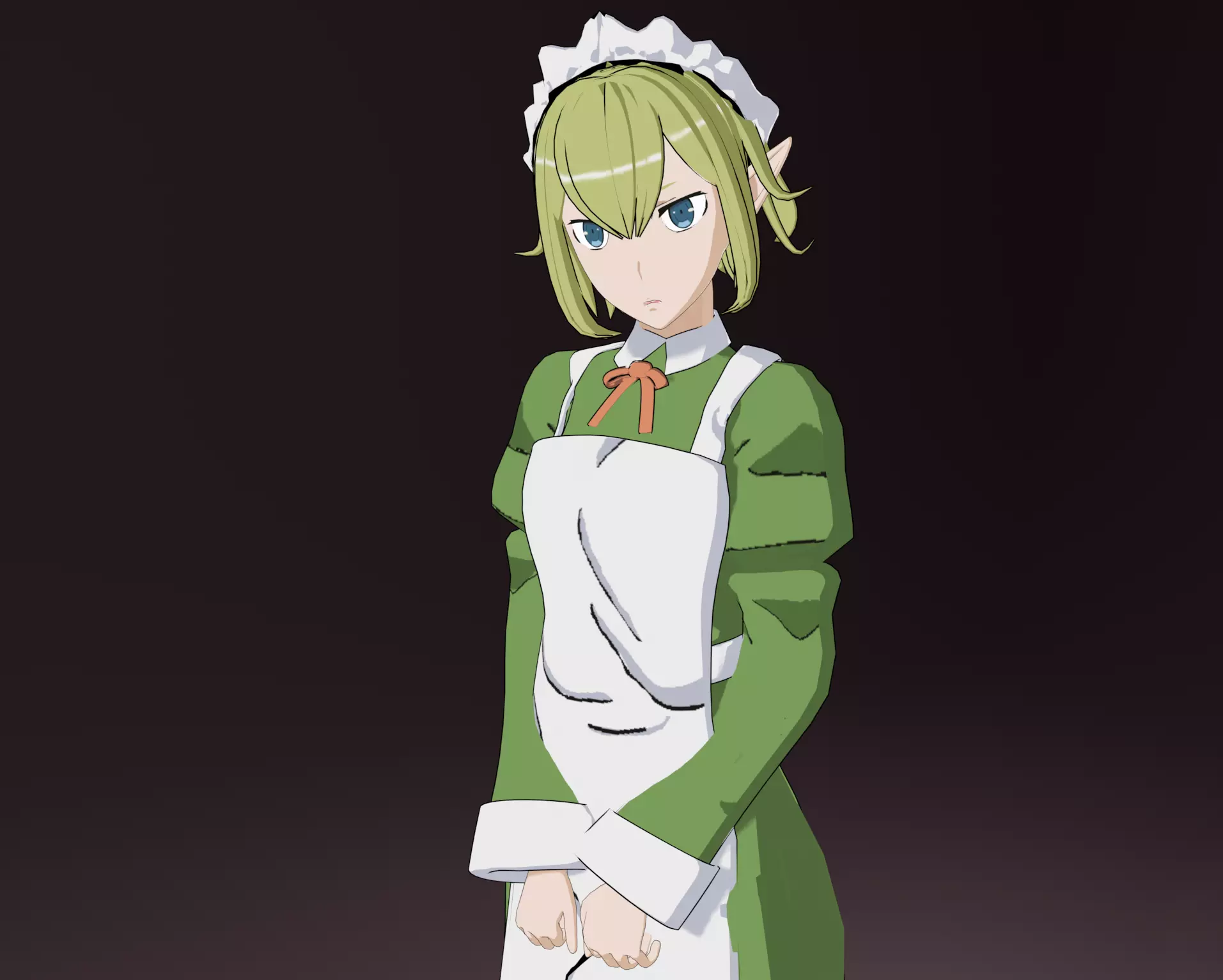 Anime Model Ryuu Lion Midle-poly for render Low-poly 3D model_0