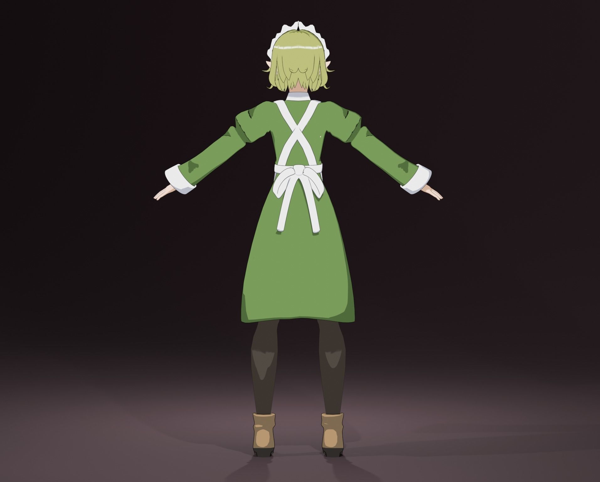 Anime Model Ryuu Lion Midle-poly for render Low-poly 3D model_7
