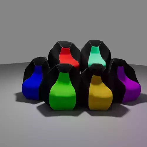 Stylized bag chair