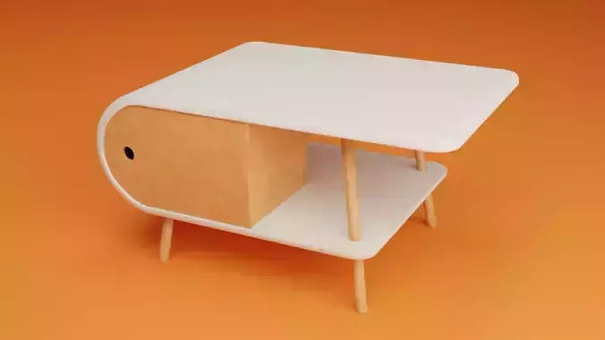 low poly coffee table