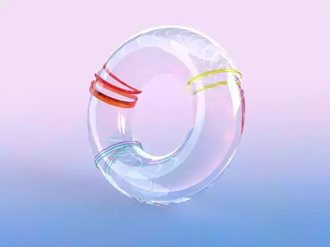 Glass Circle 3D model