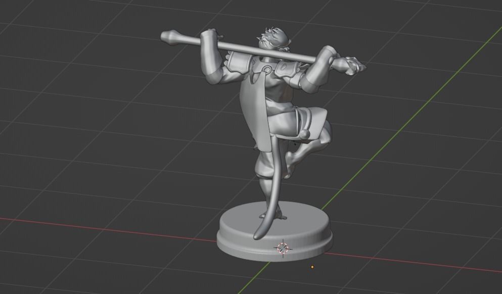 Monkey King Printable from Dota2 3D print model_5