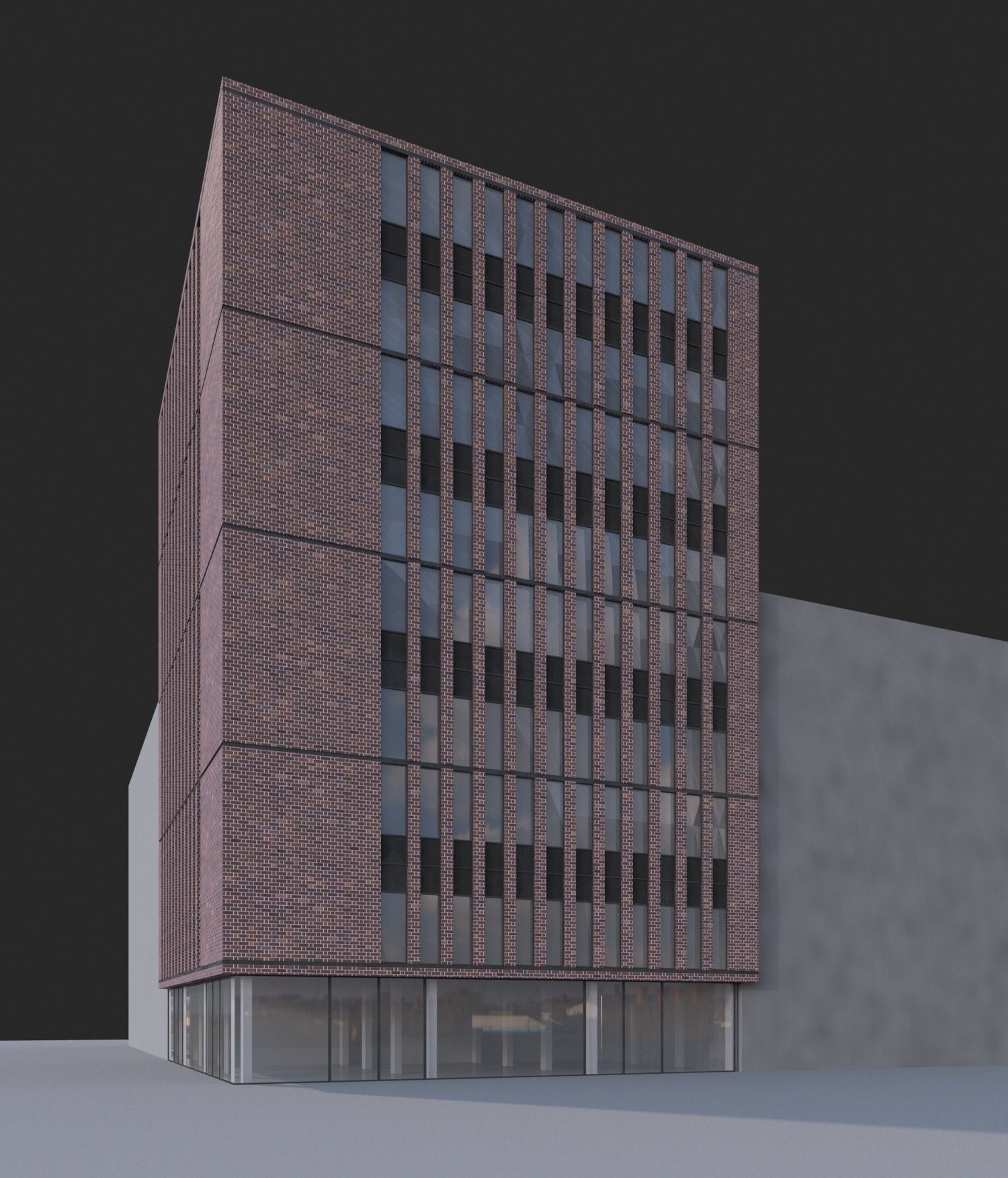 Office Building 3D model_2