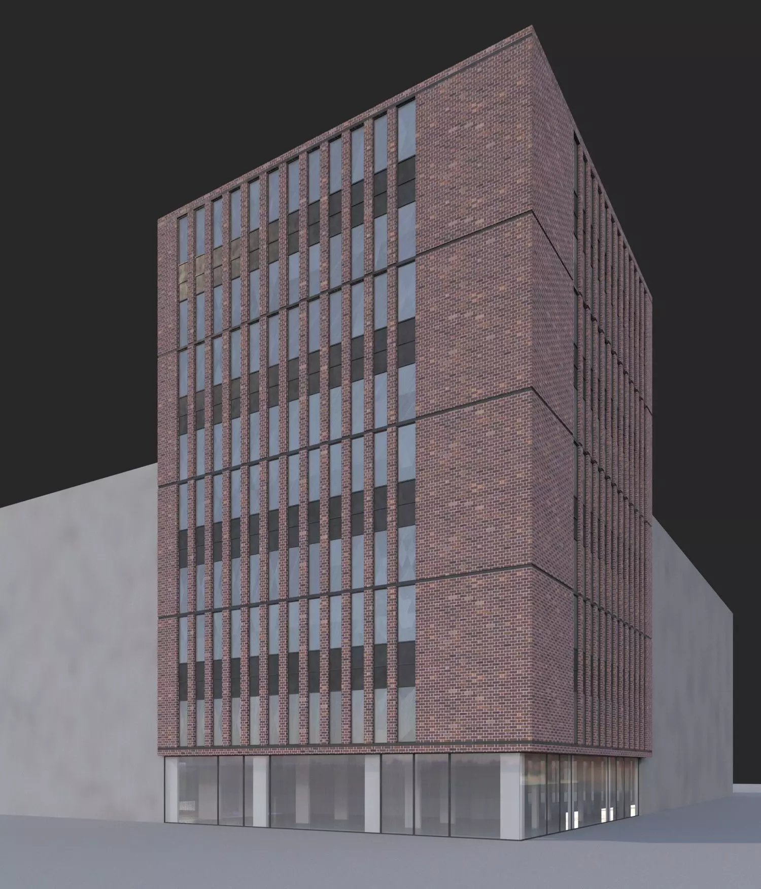 Office Building 3D model_0