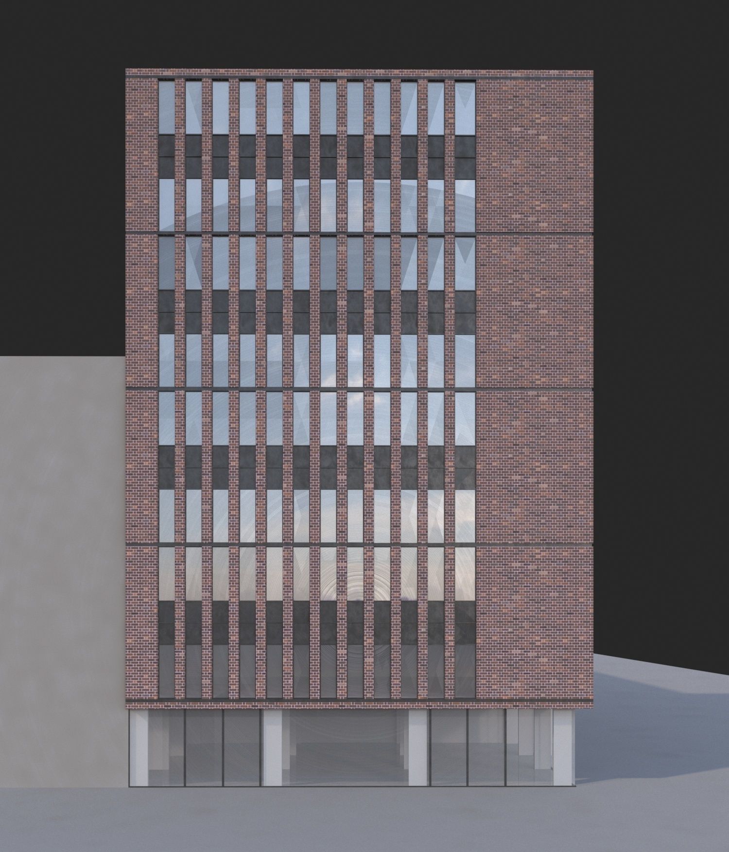 Office Building 3D model_1