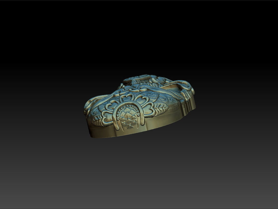 Skull bone ring 3D print model_2