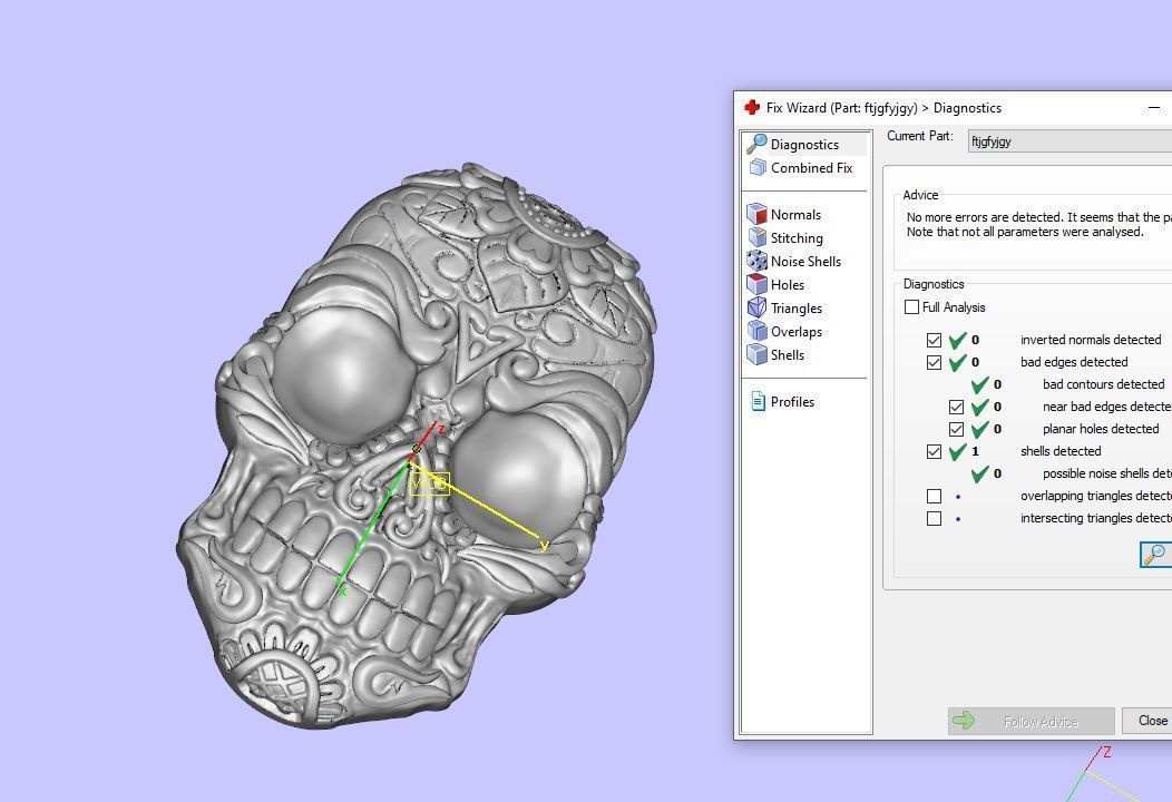 Skull bone ring 3D print model_14