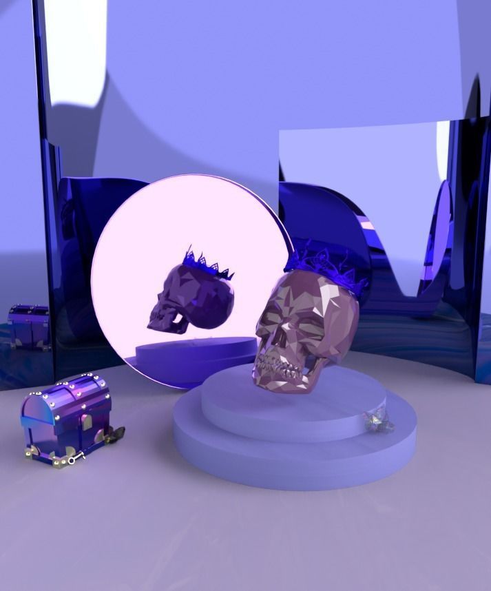 King Skull 3D model_3