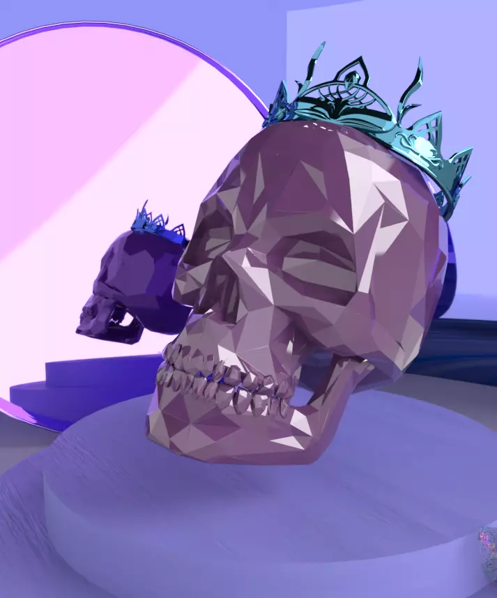 King Skull 3D model_0
