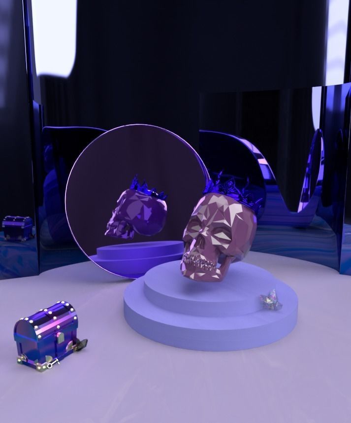 King Skull 3D model_5