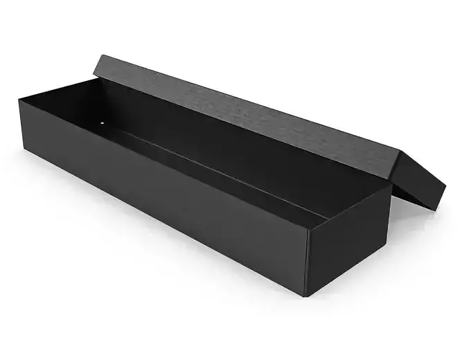 Cardboard box black 08