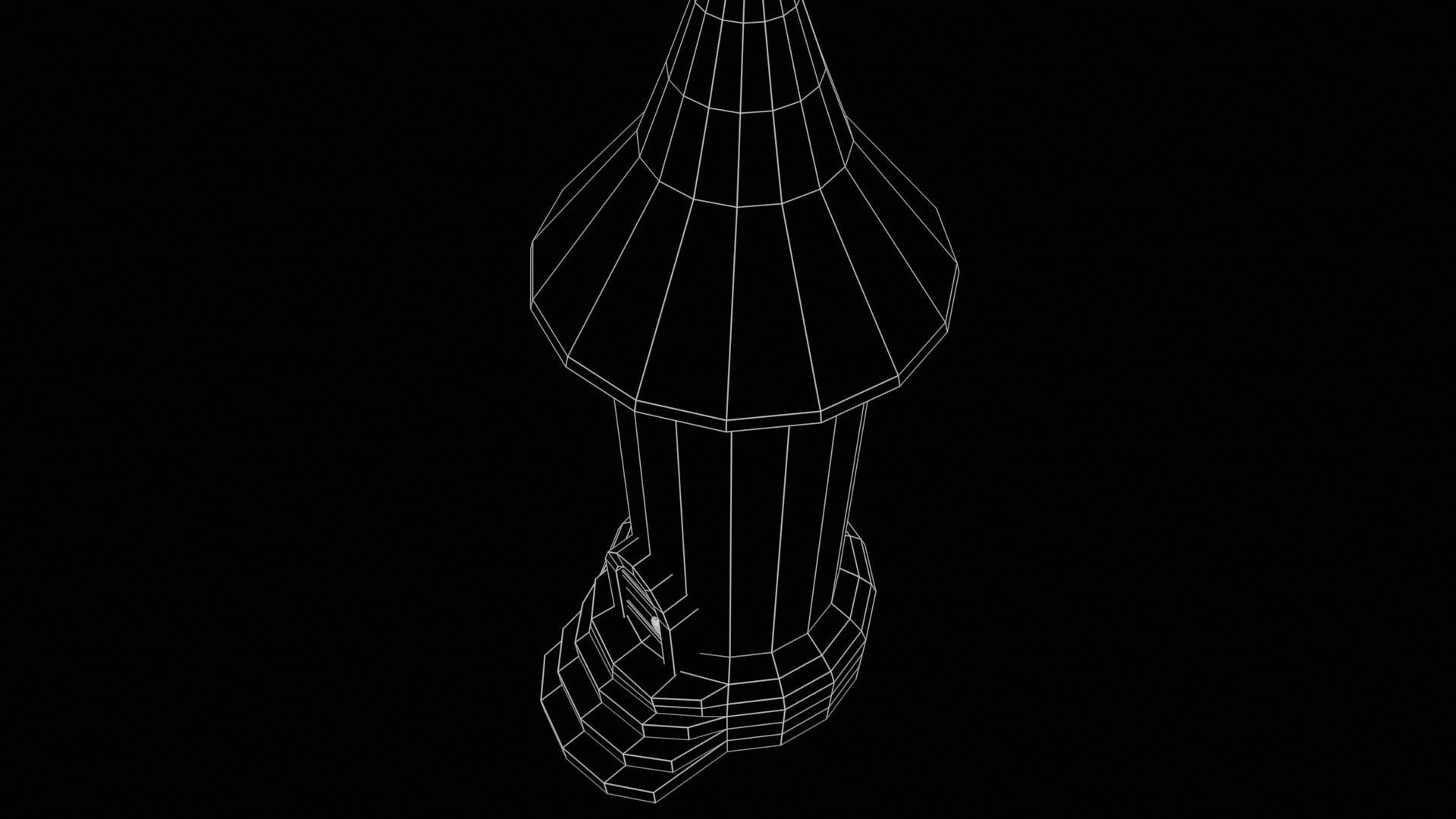 Medieval tower-3 Low-poly 3D model_21