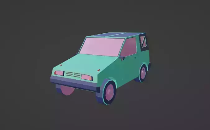 Low-poly car