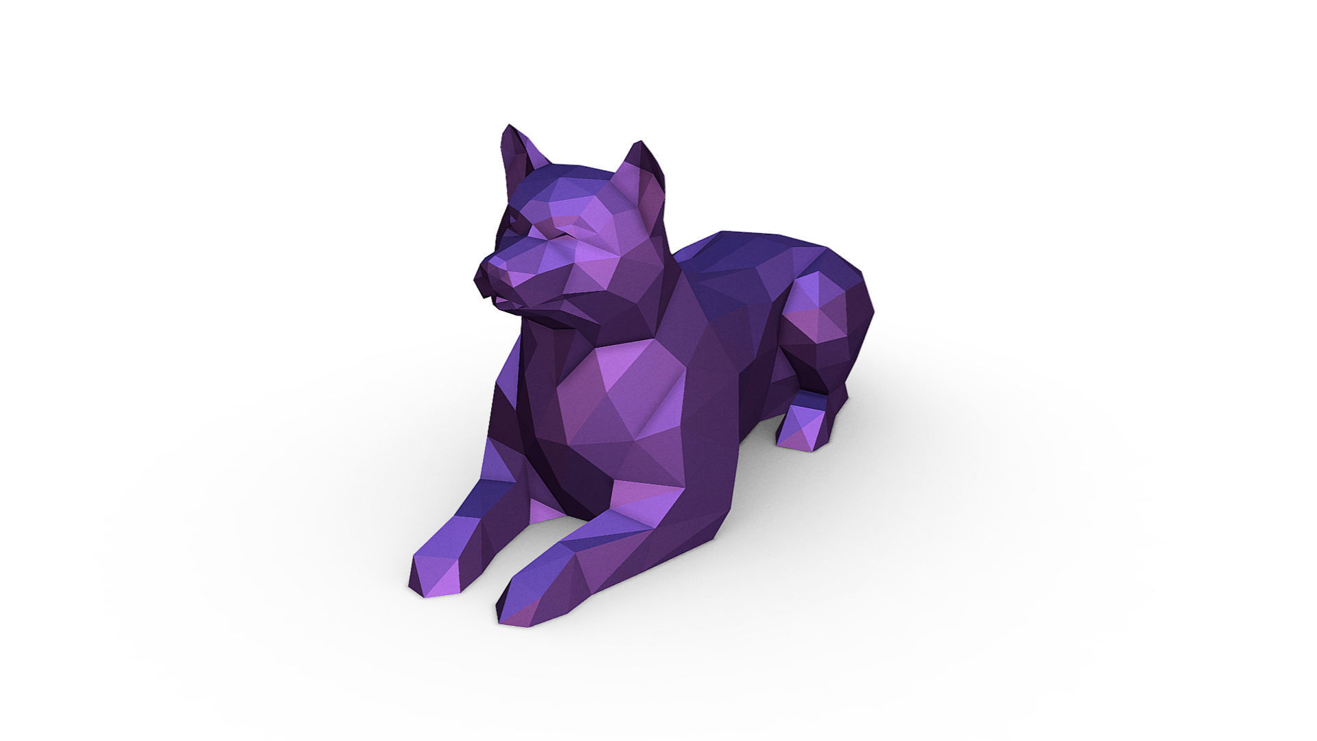 shiba inu 3D print model_2