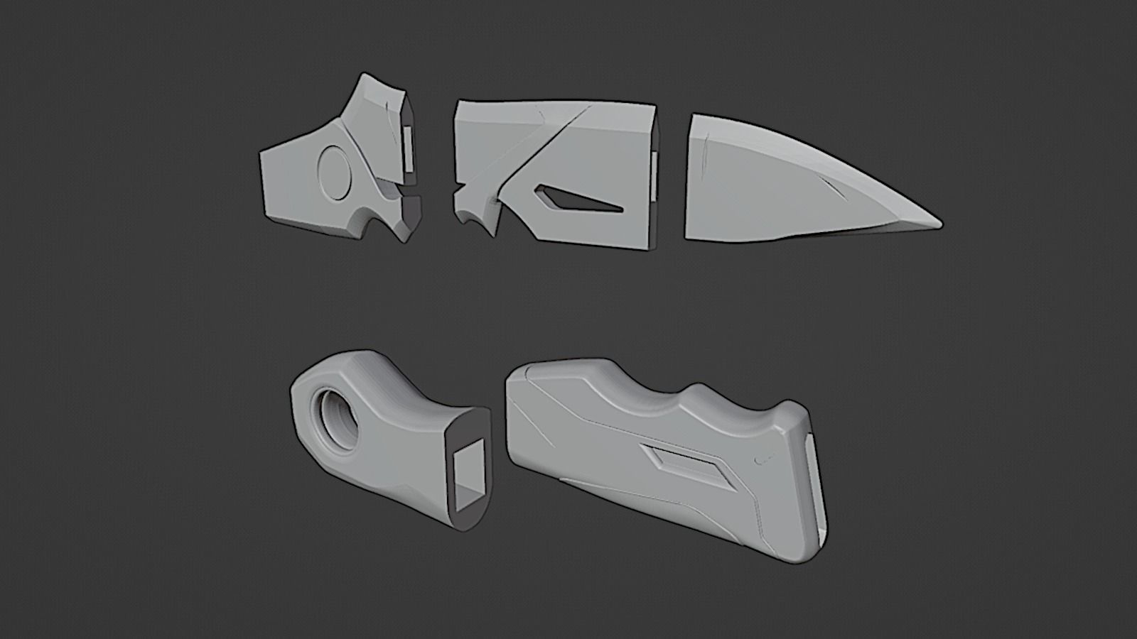 Overwatch - Hinotori Kiriko kunai 3D print model_7