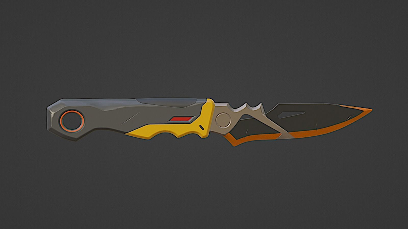 Overwatch - Hinotori Kiriko kunai 3D print model_4